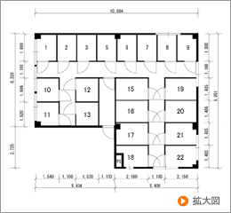 トランクルーム長堂-配置図