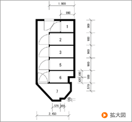 トランクルーム天六-配置図