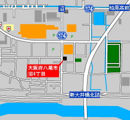レンタルボックス八尾市沼-地図